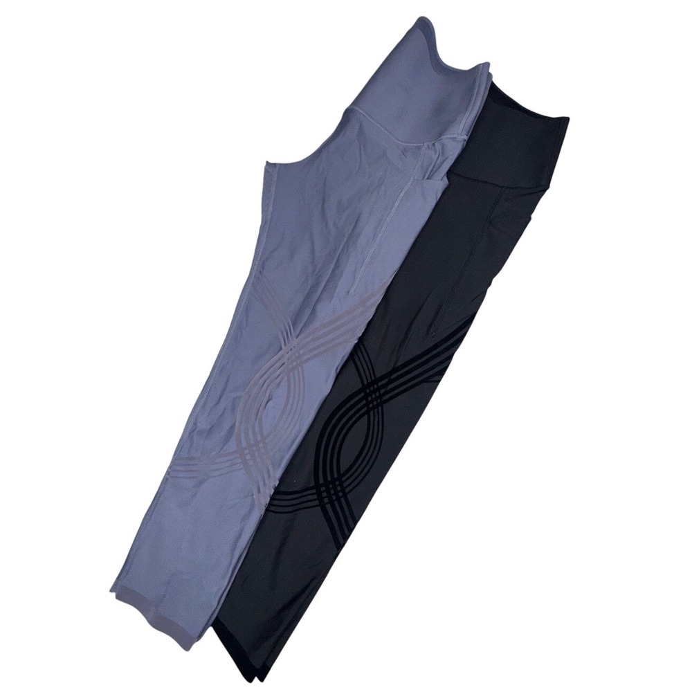 2 Pairs of Fanka Body Sculpt High Intensity Leggings Black/ Gray